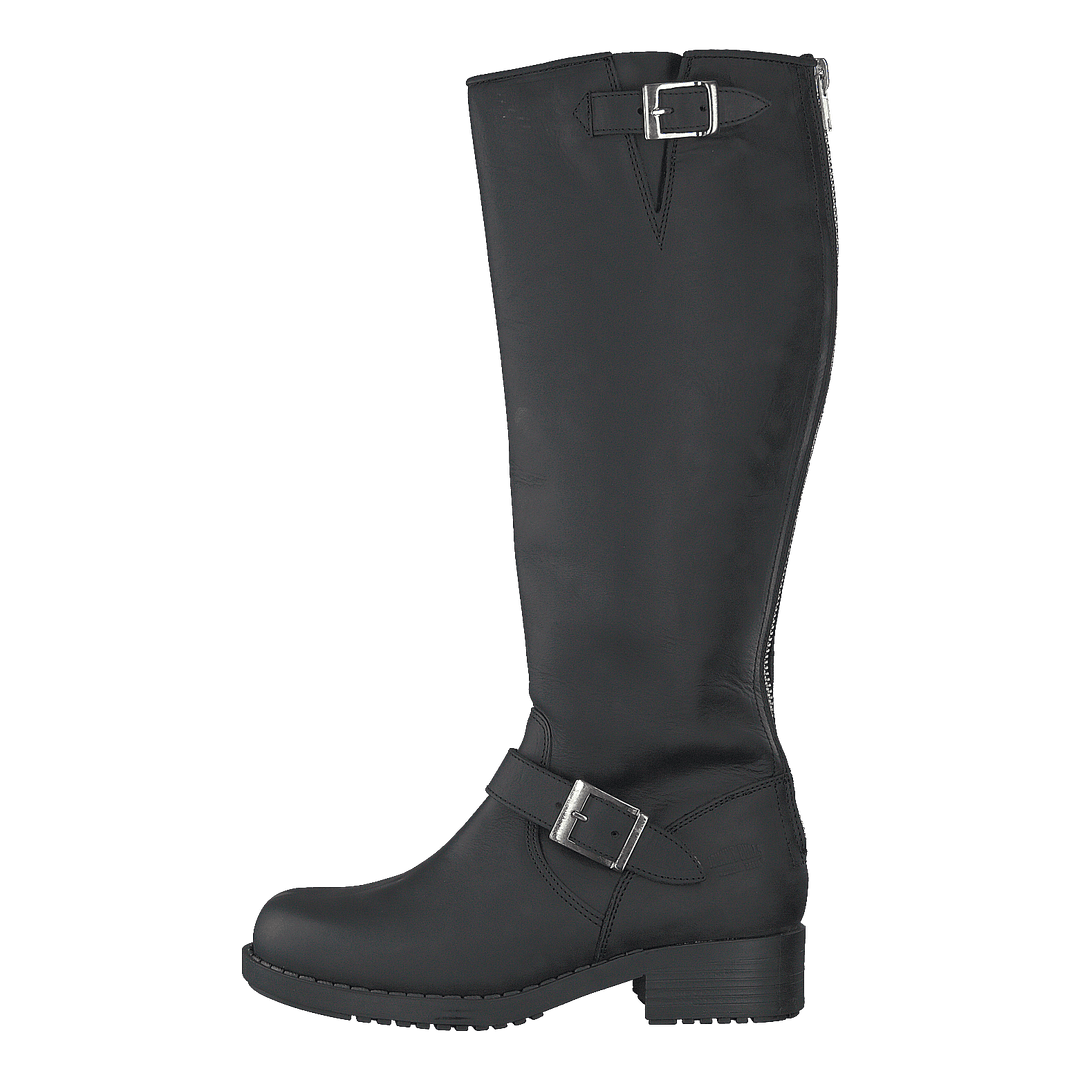 High Zip Back Black Shiny Silver - gerdepro.com